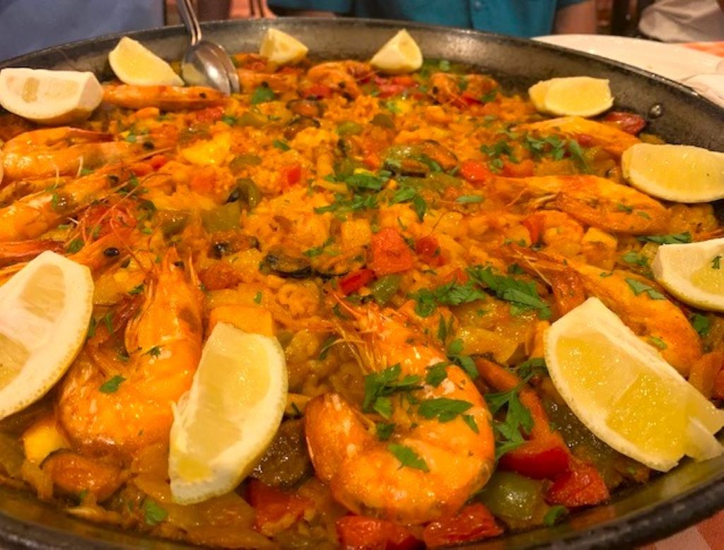Madrid tapas tour featuring seafood paella