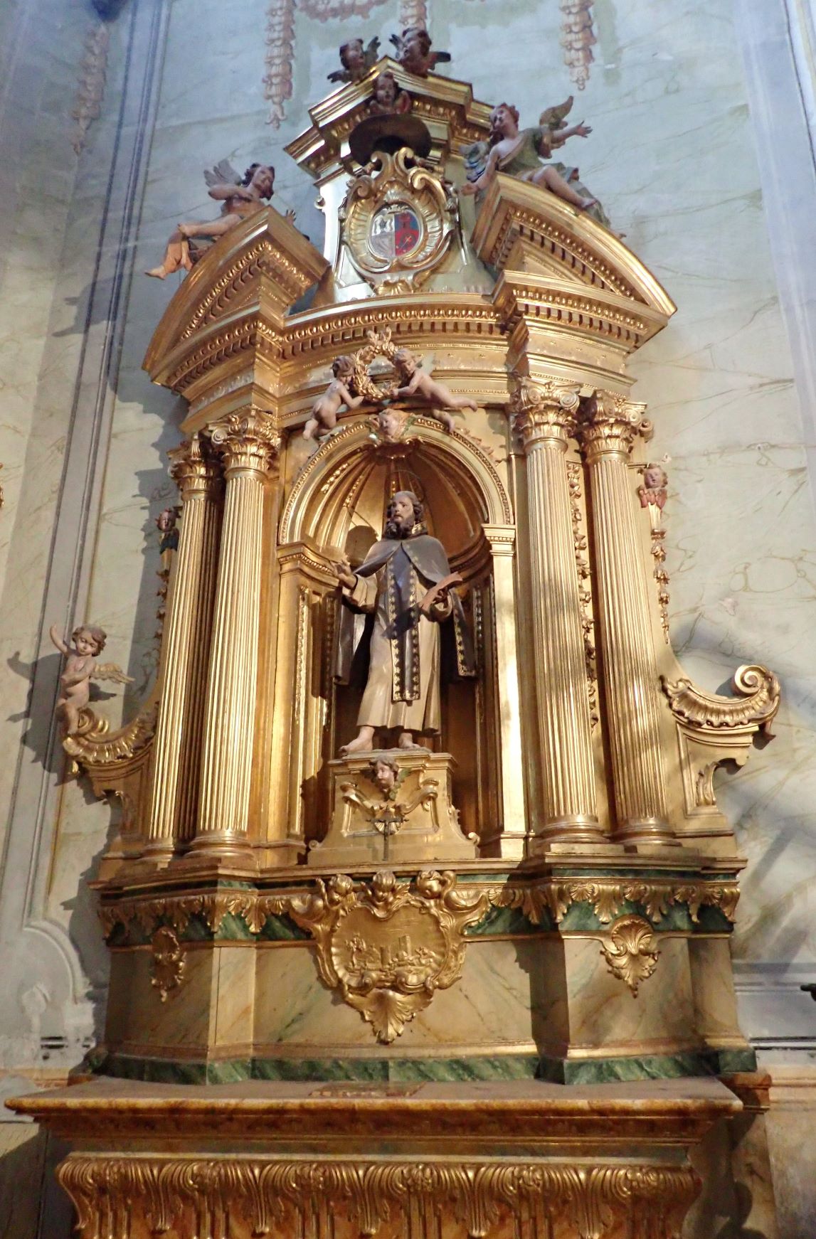 Chapel inside of the Segovia Cathedral in Spain