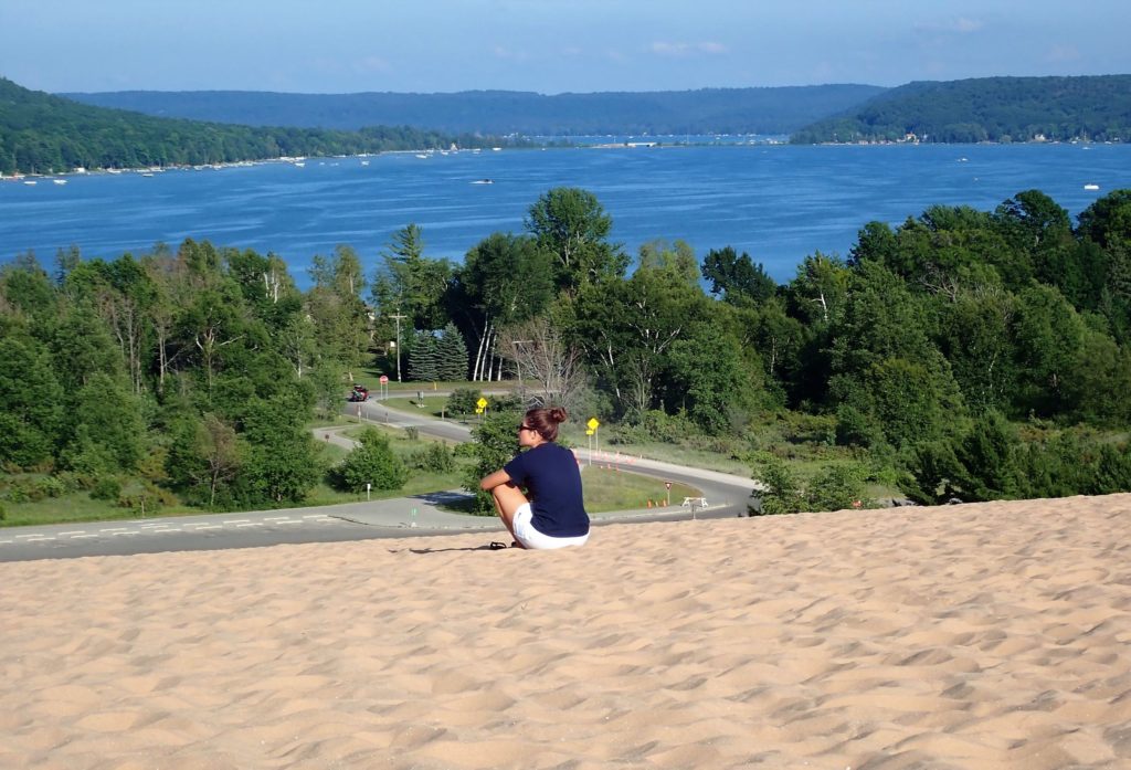 View from the Dune climb in Sleeping Bear Dunes