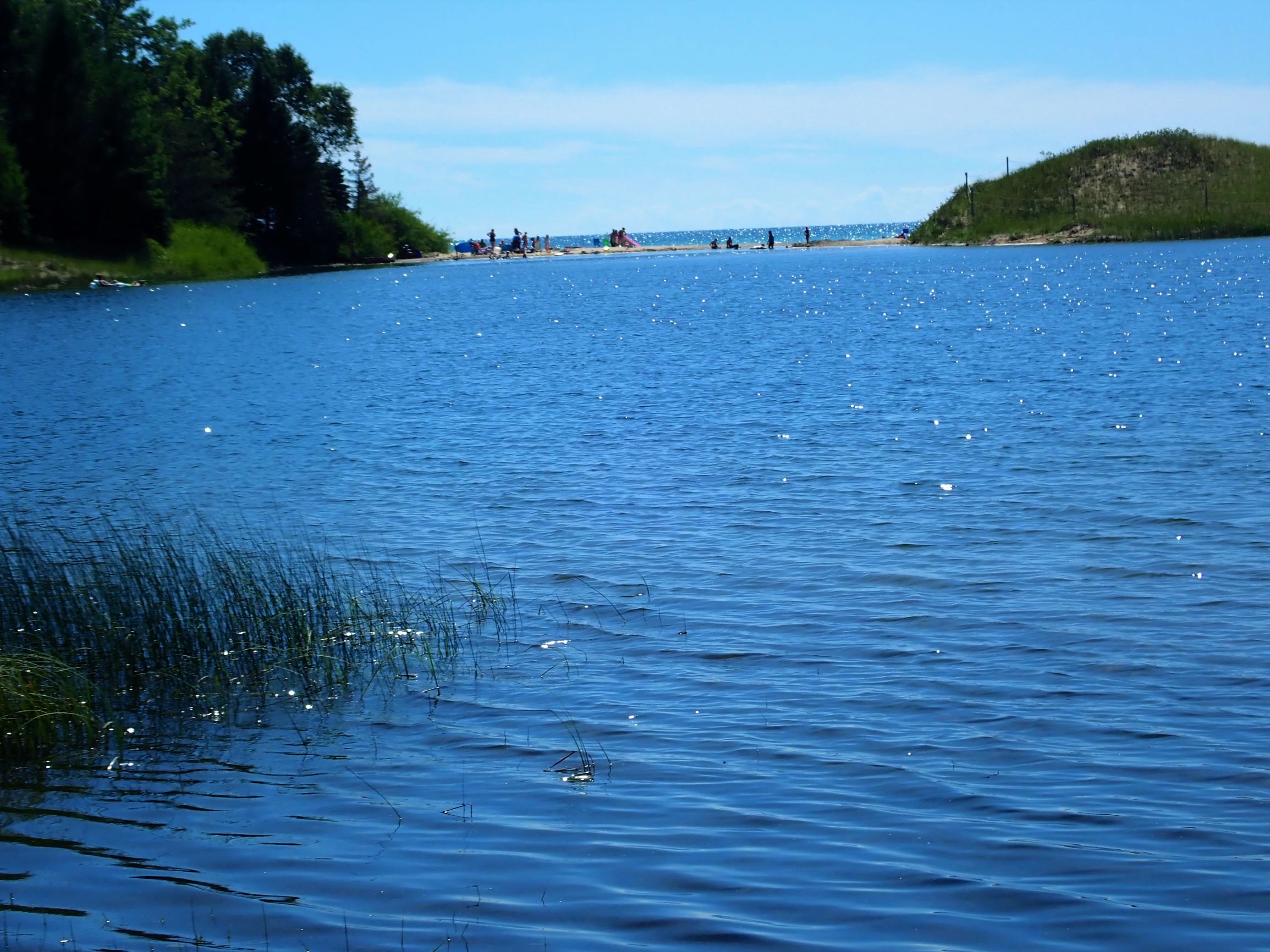 Swim in North Bar Lake in Sleeping bear Dunes