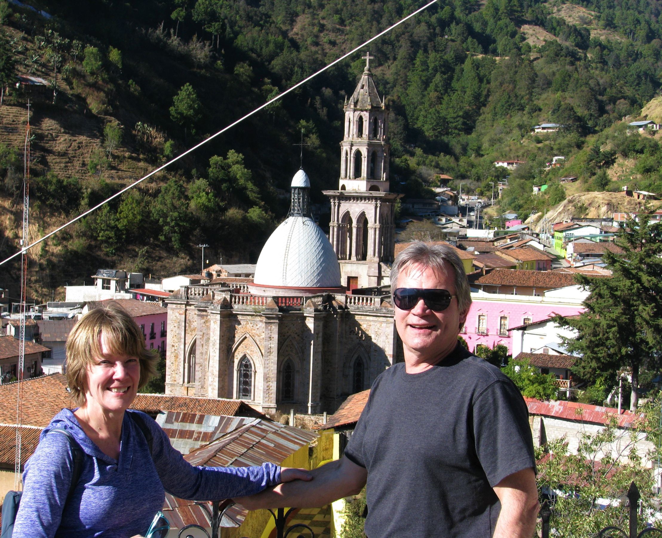 The Parish of  San Simón in the town of Angangueo, Mexico