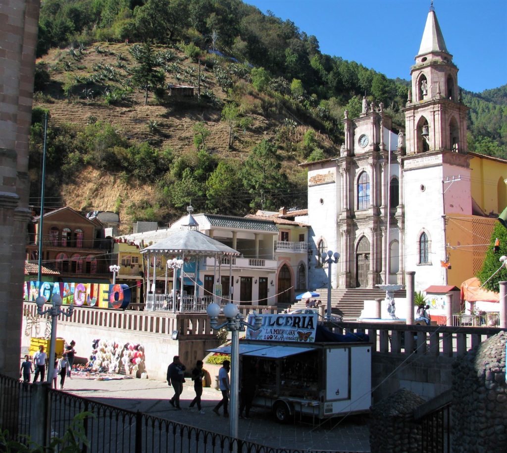 The Parish of  San Simón in the town of Angangueo, Mexico