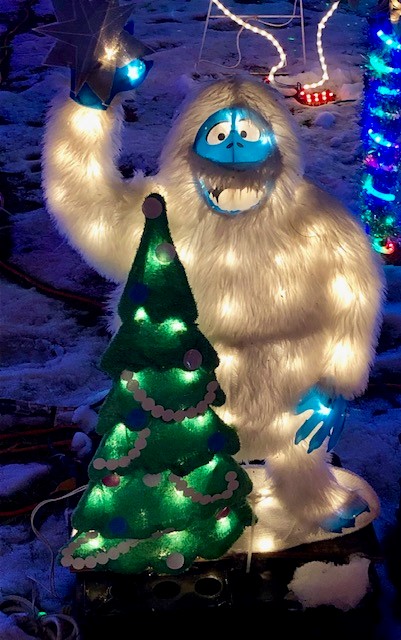 The Abominable Snowman  character at Oak Street in Traverse City