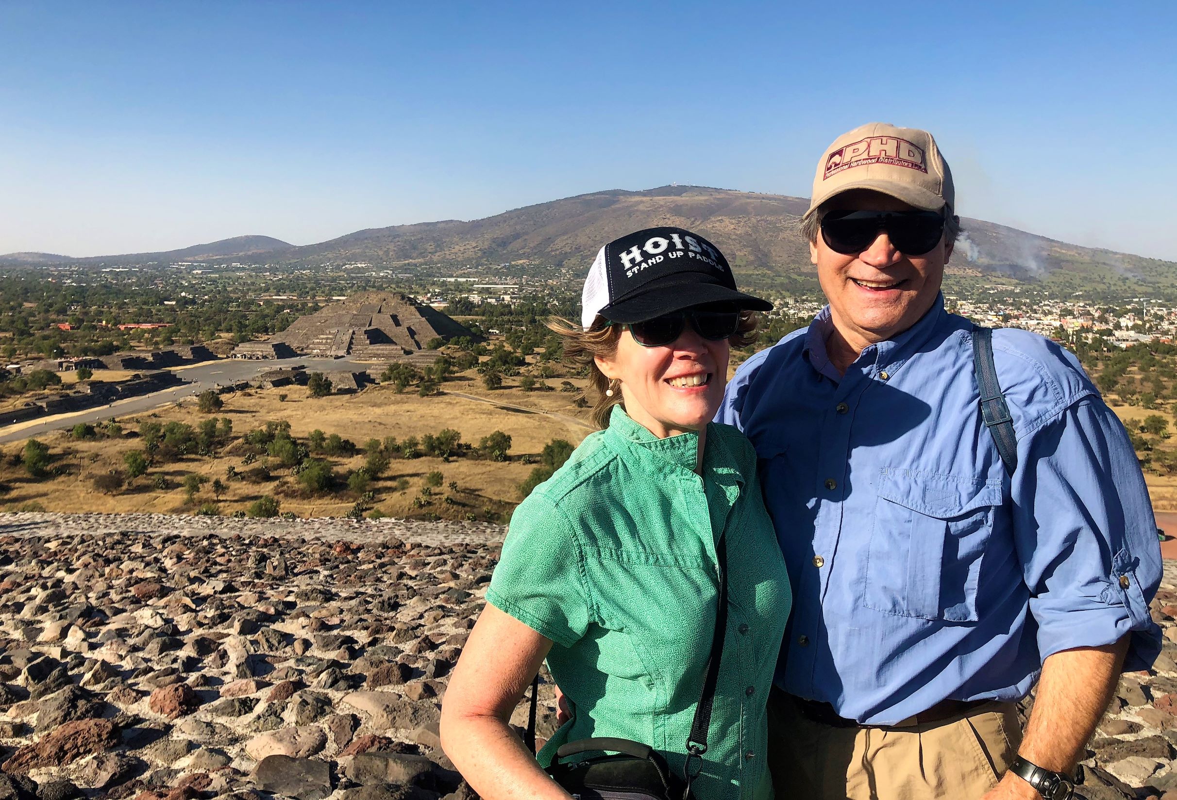 View from the top of Pyramid of the Sun in Teotihuacán , Mexico