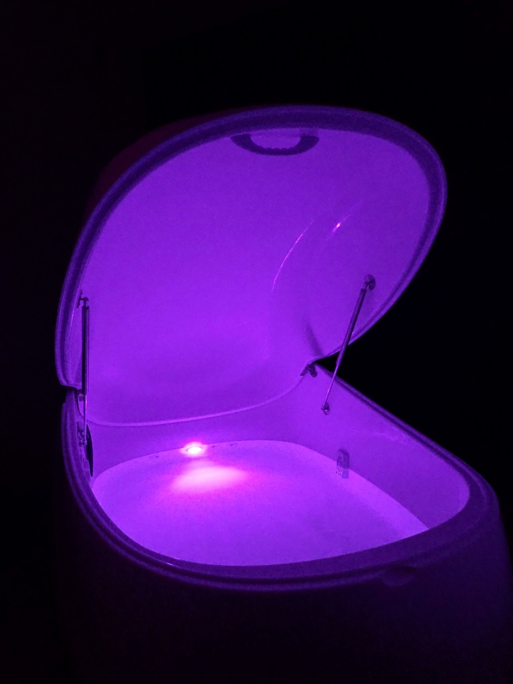 Float pod at Solitude Float and Wellness Spa In Traverse City