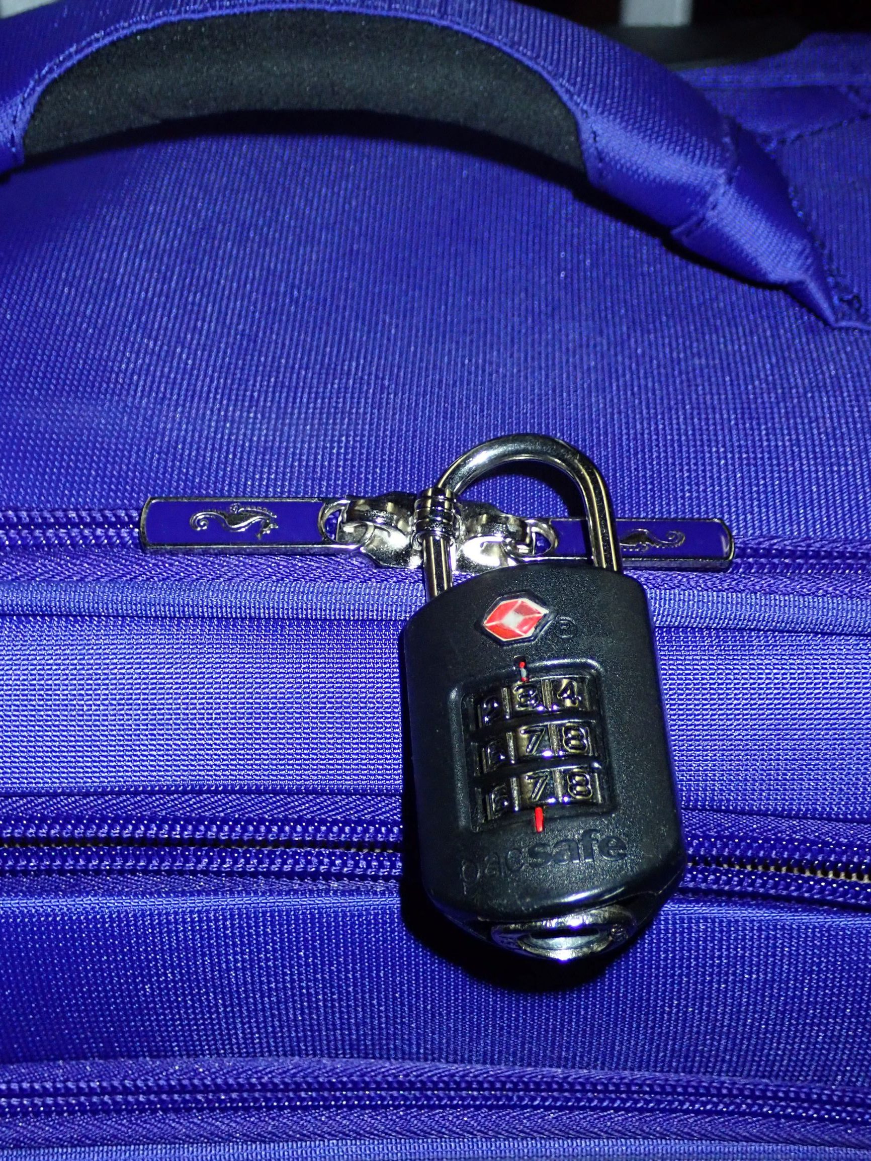 Must-have travel item: a TSA apprived luggage lock!