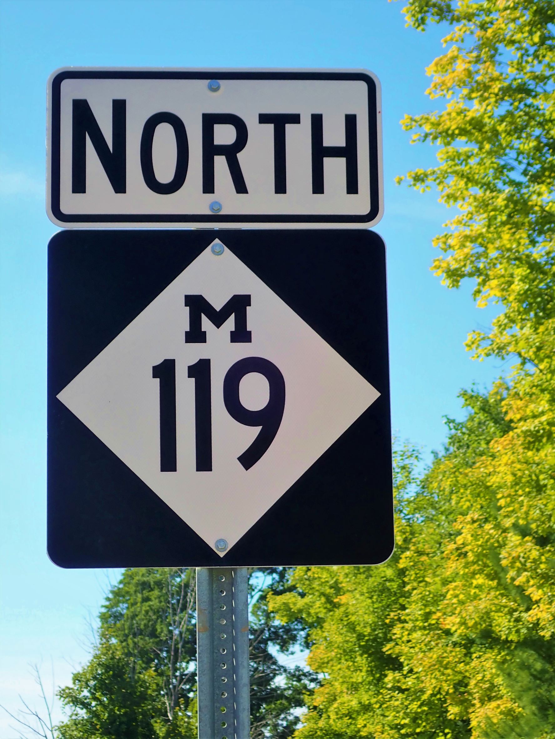 Michigan's Tunnel Of Trees follows route M119