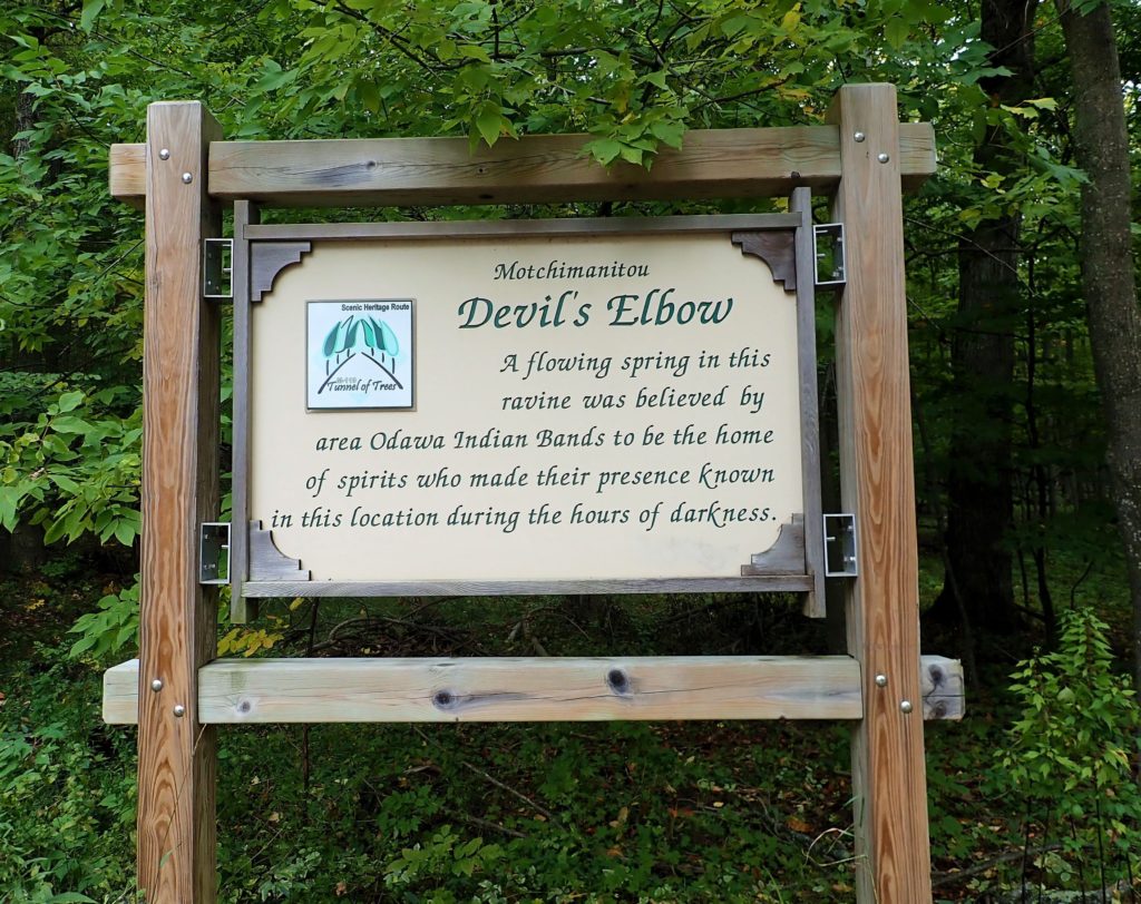Devil's Elbow is a hairpin turn about eleven miles into the Tunnel of Trees scenic route