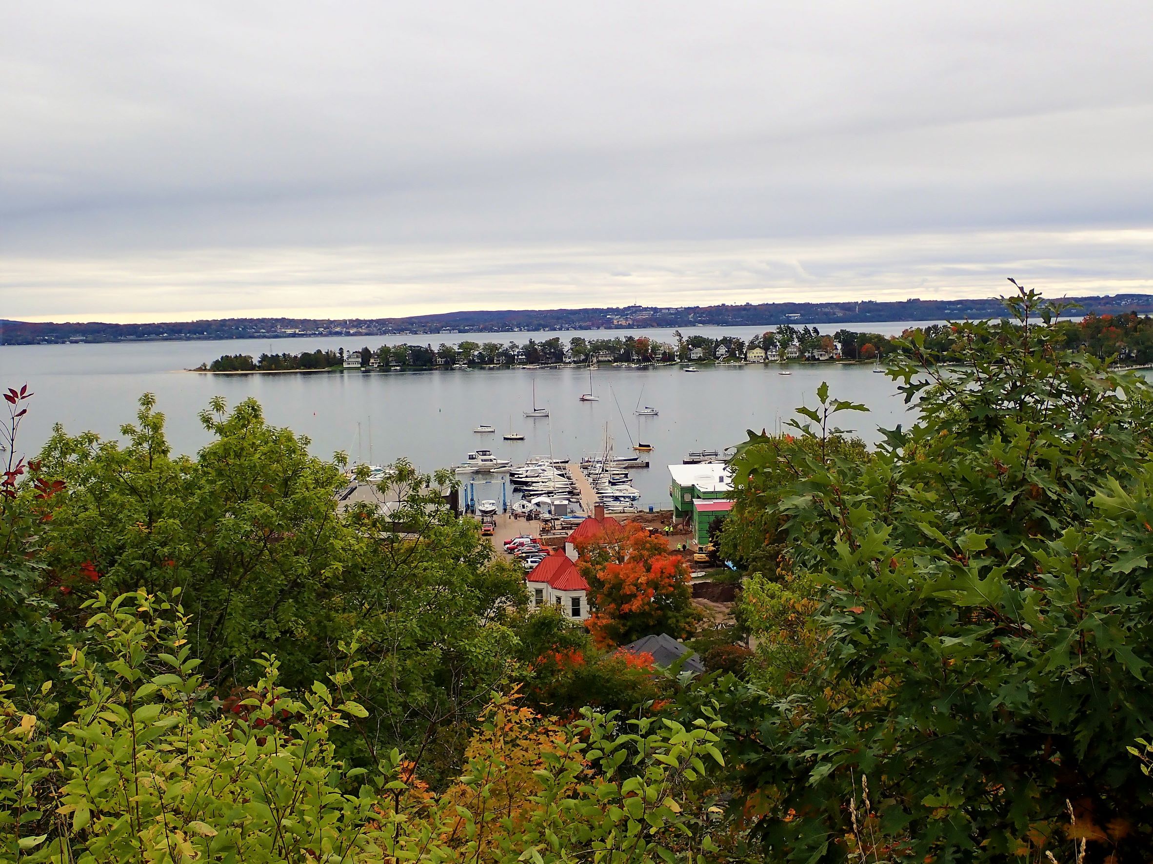 Northern Michigan's scenic Tunnel of Trees begins in Harbor Springs, Michigan