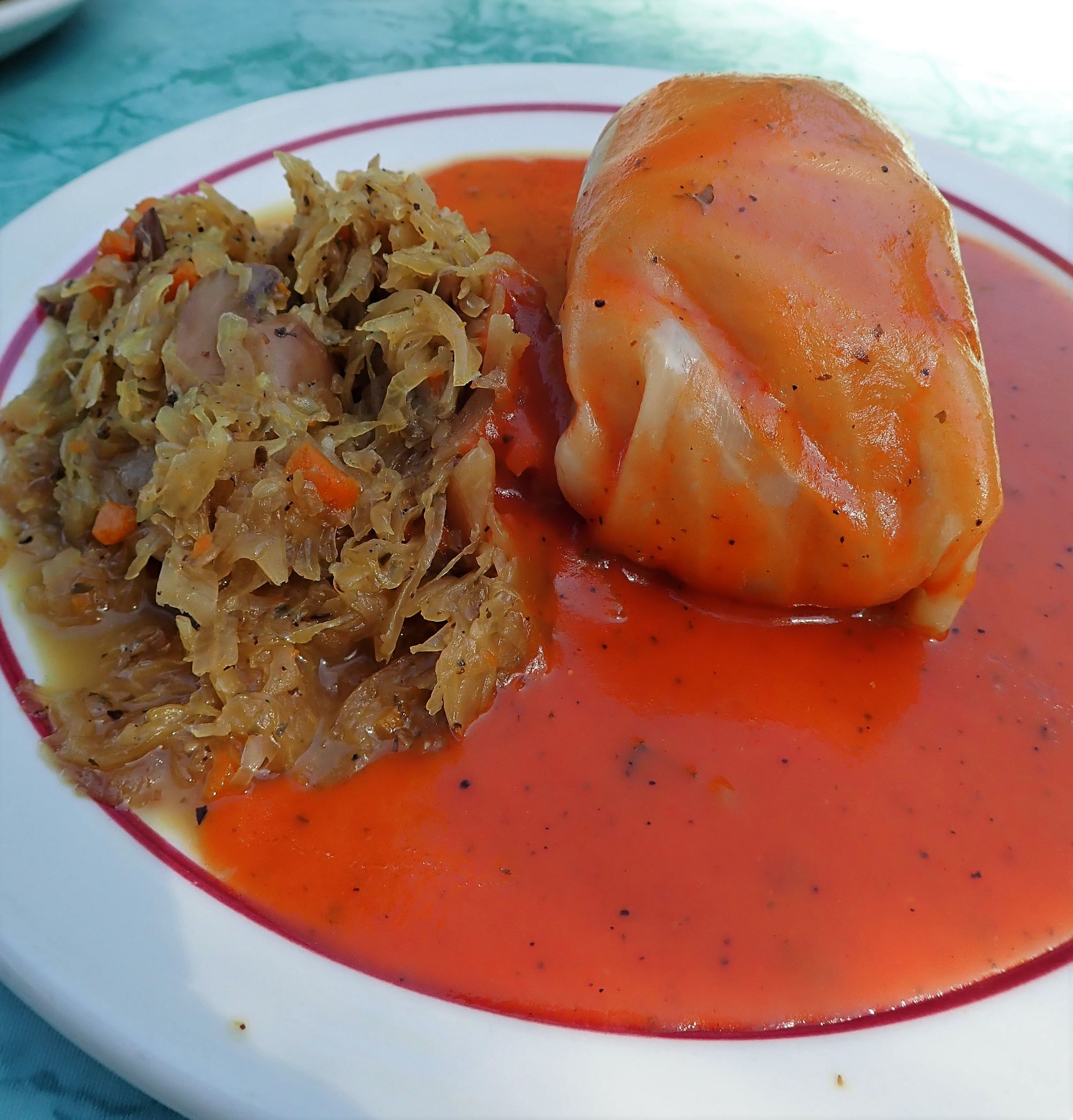 Traditional Polish fare at Legs Inn in Cross Village, Michigan