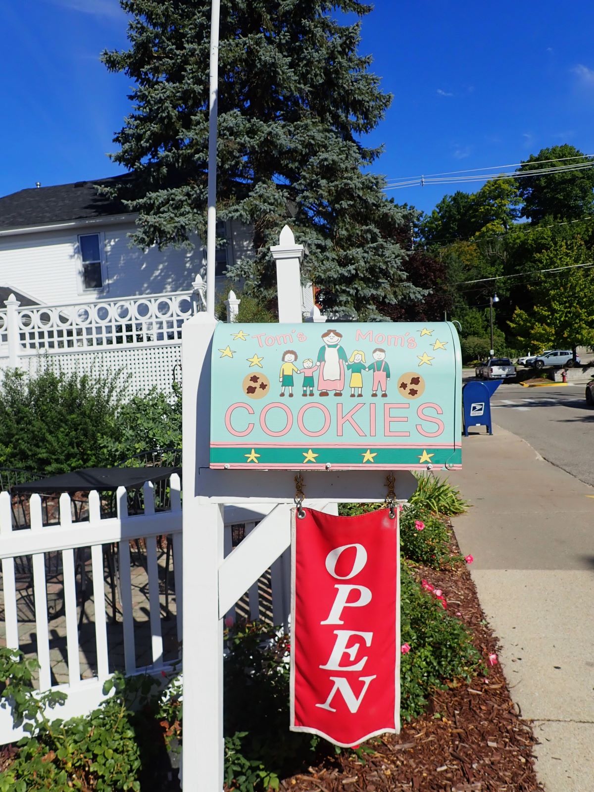 Stop in at Tom's Mom's Cookies while on northern Michigan's Tunnel Of Trees Color Tour