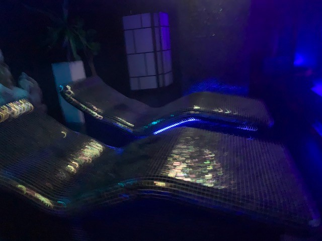 Heated recliners in the Don Gregorio Spa