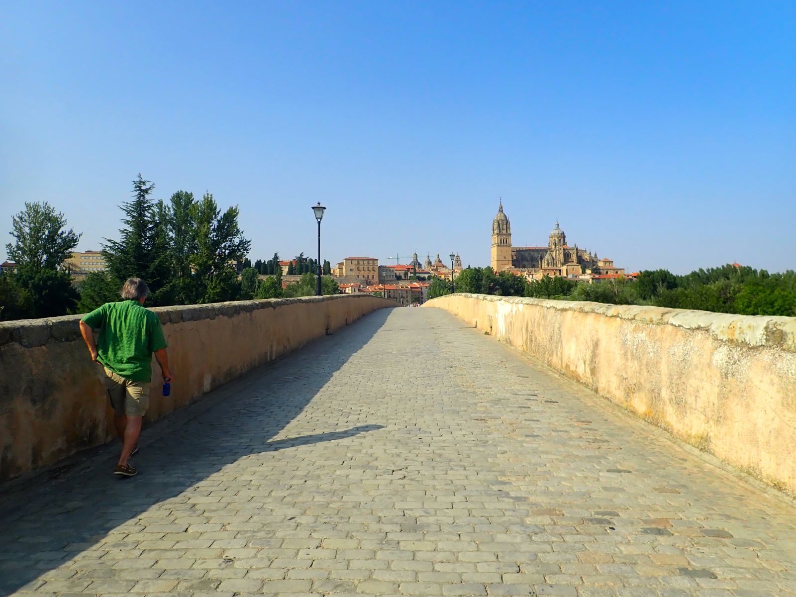 Crossing Salamanca's Roman Bridge