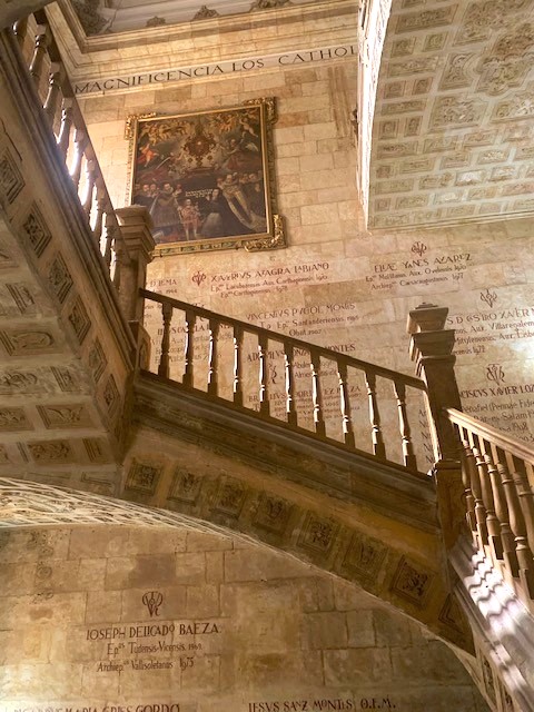 Interior staircase of Salamanca's New Cathedral