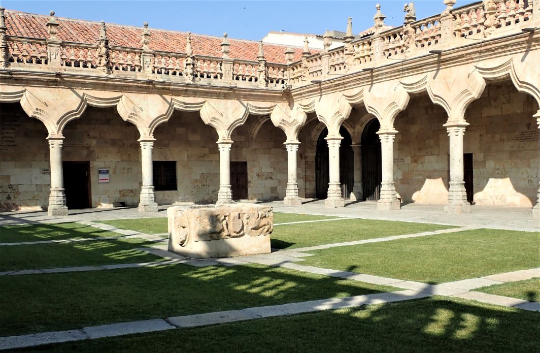 The inner courtyard, the  Patio de Escuelas, at the University of Salamanca