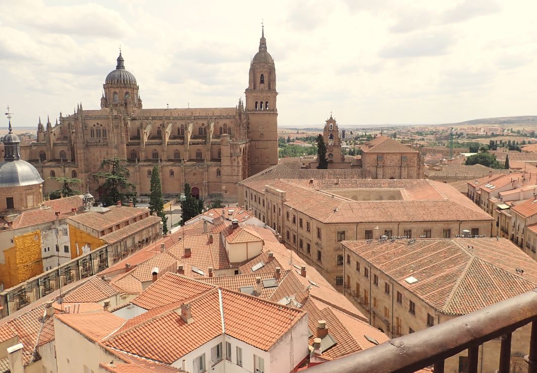 Climb up inside the Ieronimus Tower for panoramic views of Salamanca, Spain