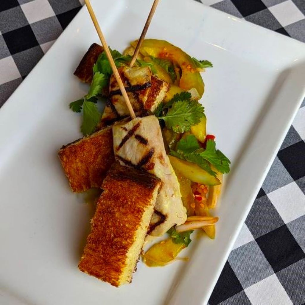 Pork Satay from Amical's Restaurant in Traverse city, Michigan
