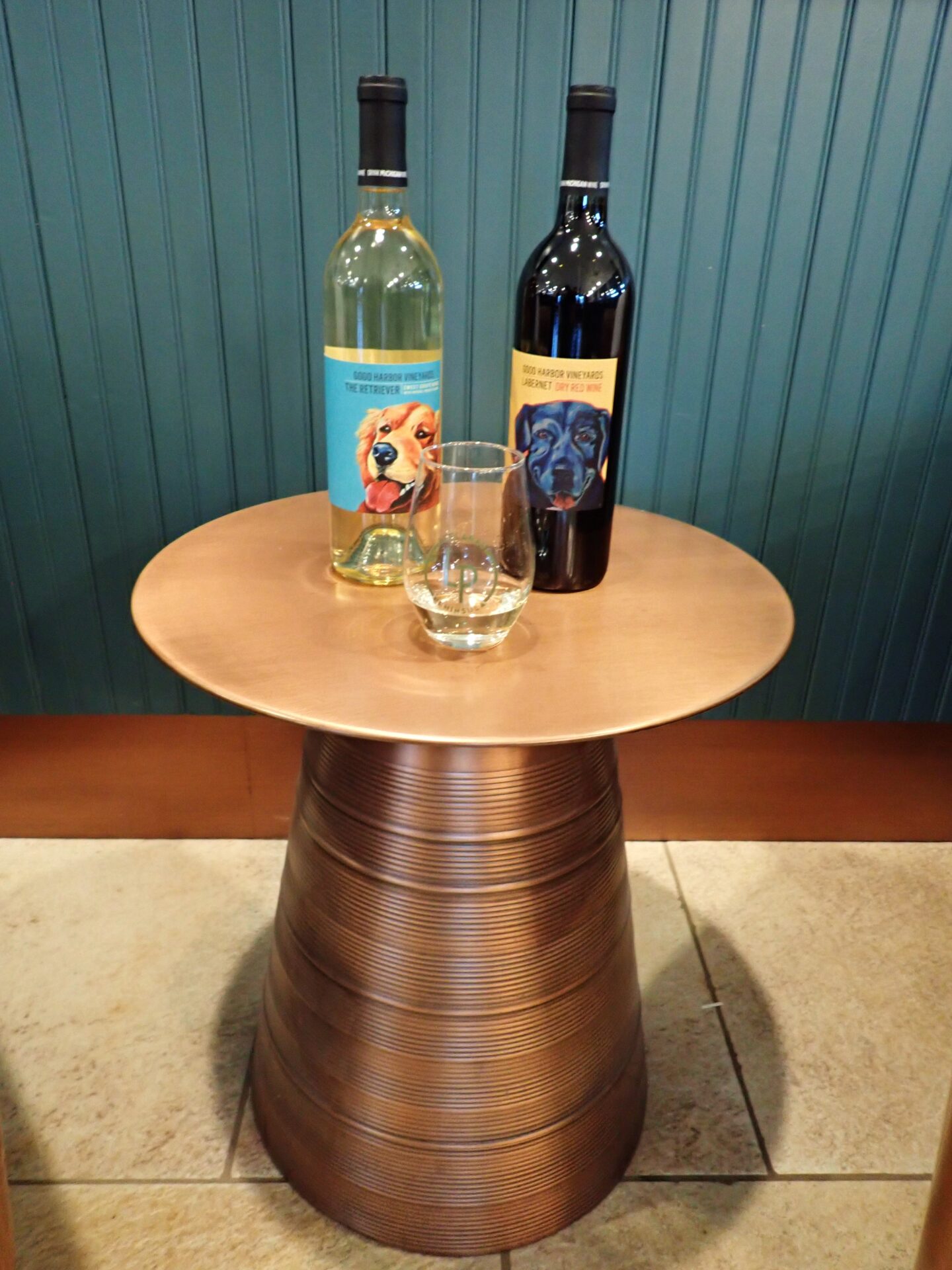 Featured wines at Good Harbor Vineyards during their Sips and Soups event.