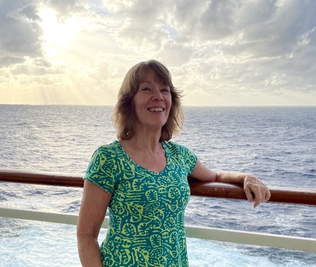 Linda's photo on board a cruise ship