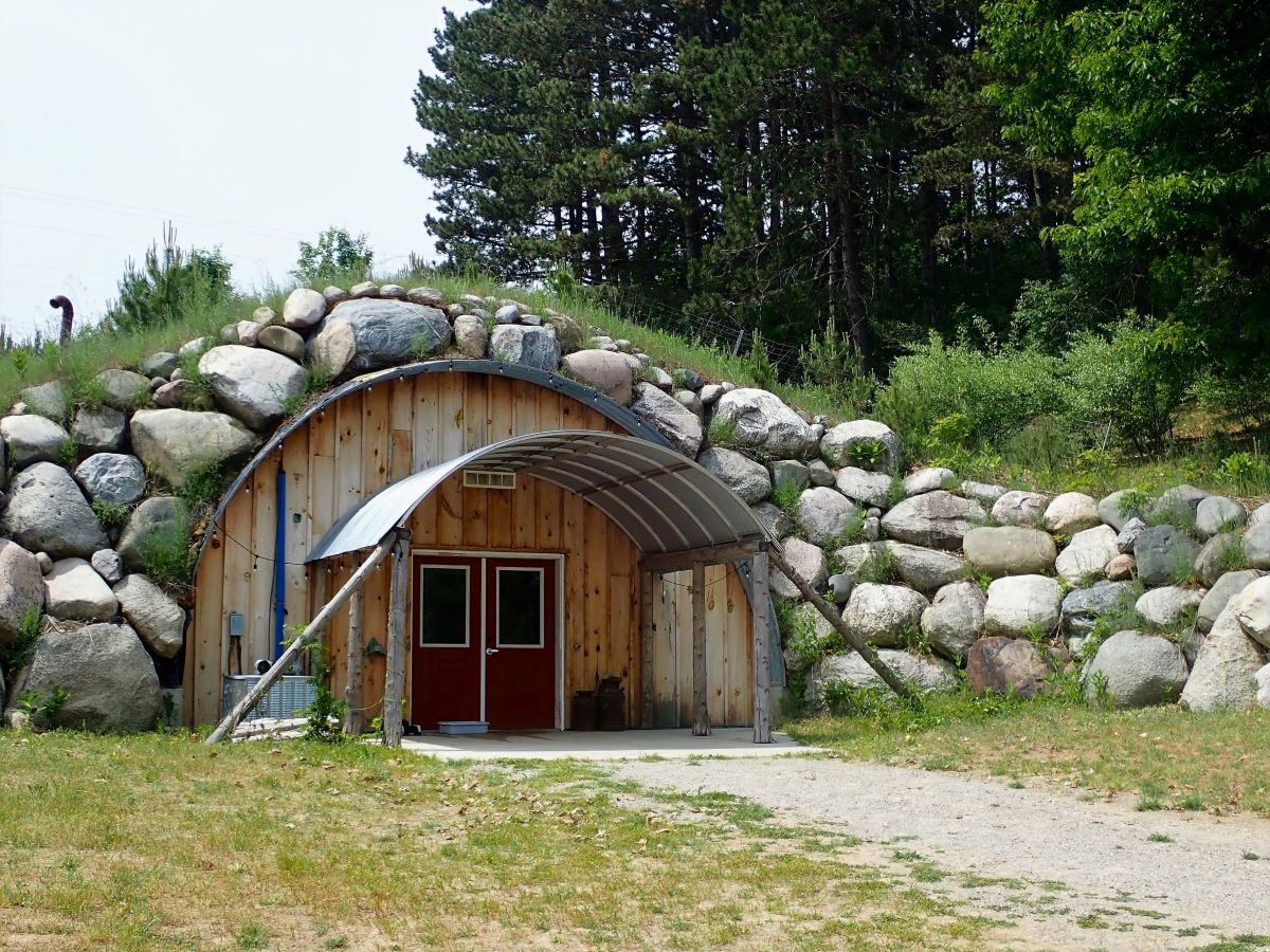 The Cheese Maker hut at Leelanau Cheese, just down the road from Black Star Farms in Suttons Bay