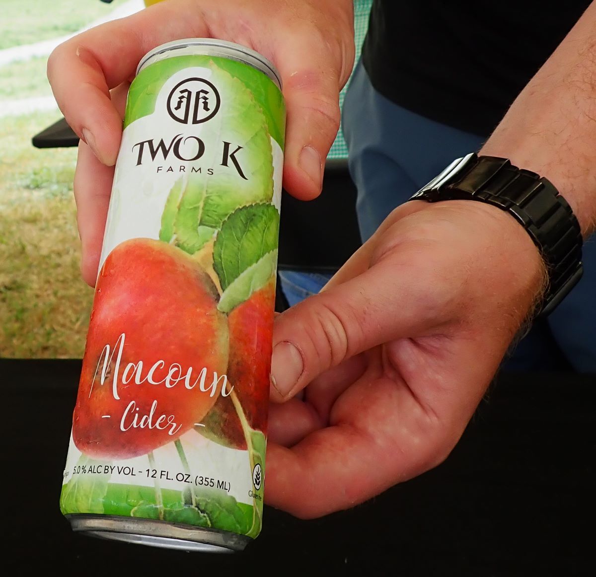 Macoun Cider from 2k Farms and Cidery near Suttons Bay, Michigan
