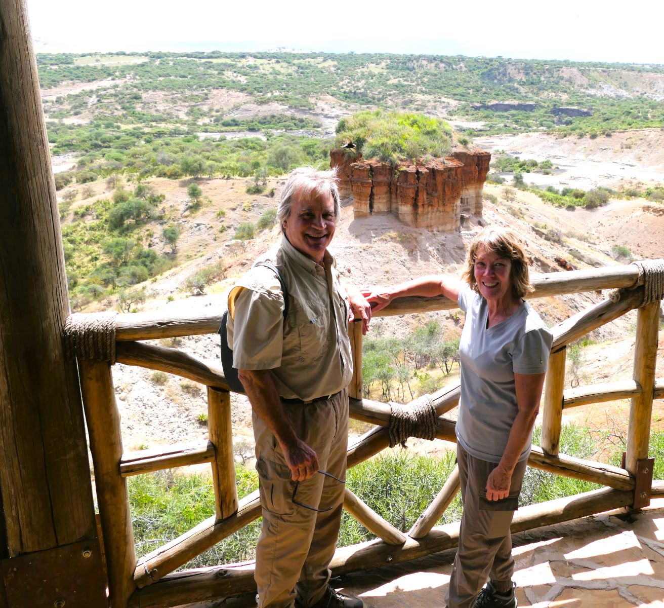 We wore short sleeves on the day we visited Olduvai Gorge, as it was an insect-free day.