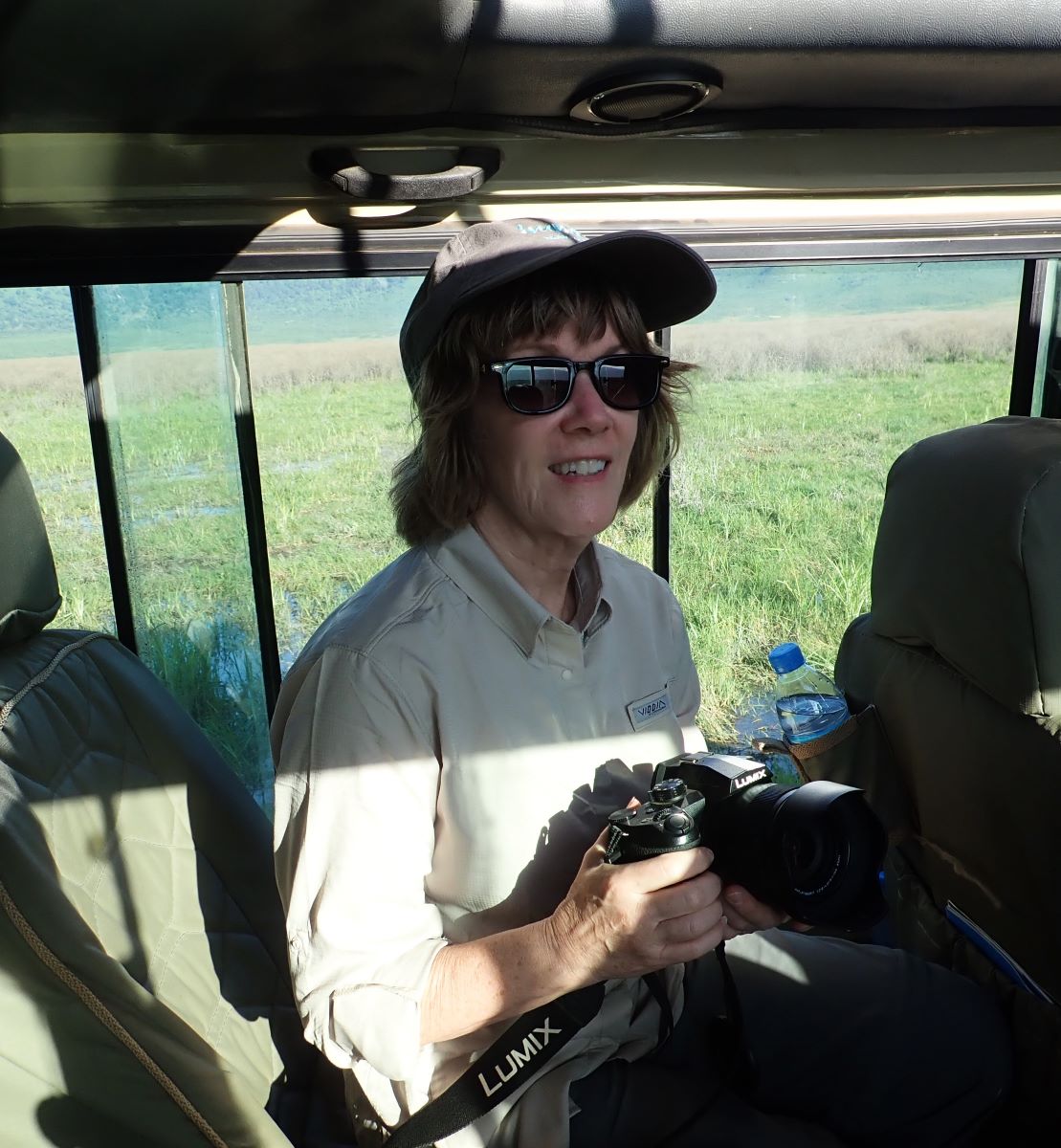 Pack a baseball cap or sun visor to wear while inside your safari jeep