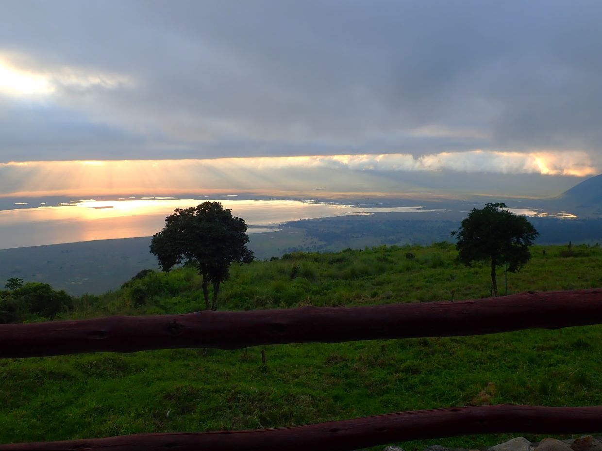 View of the Ngorongoro Crater from the Sopa Tarangire Lodge