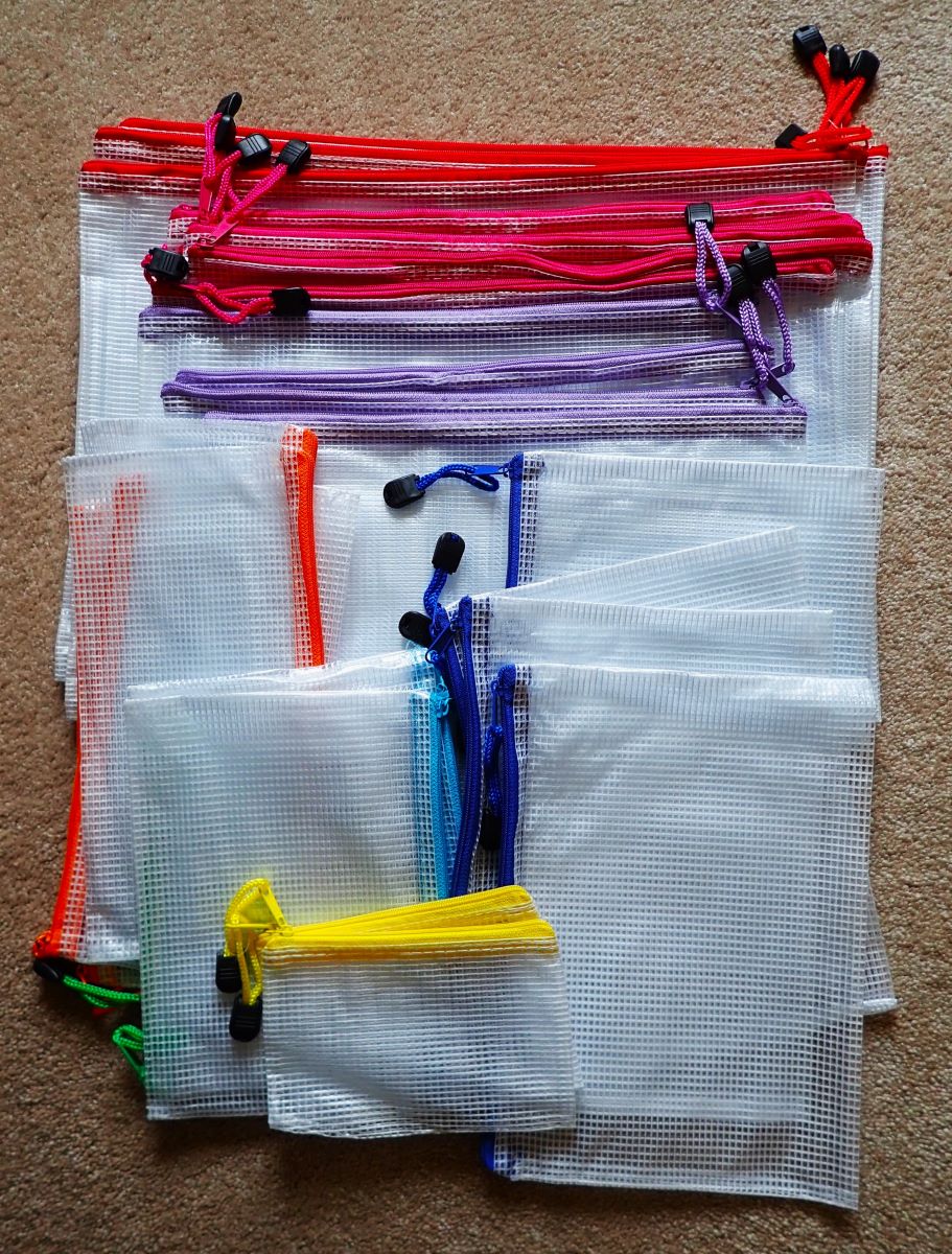 Use these mesh zipper-pouch bags rather than single use plastic bags while on your African safari.