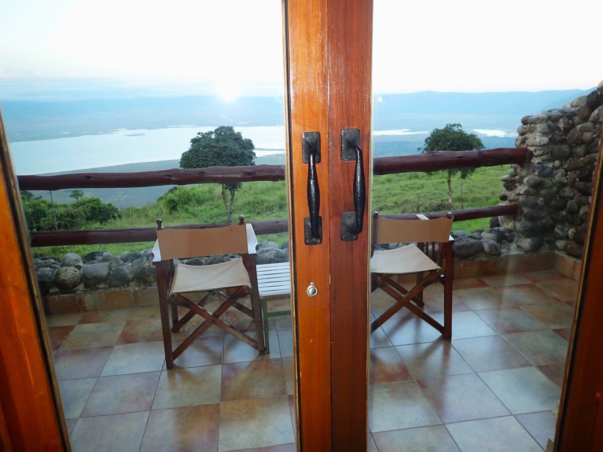 Our view from our room at the Ngorongoro Serena Safari Lodge