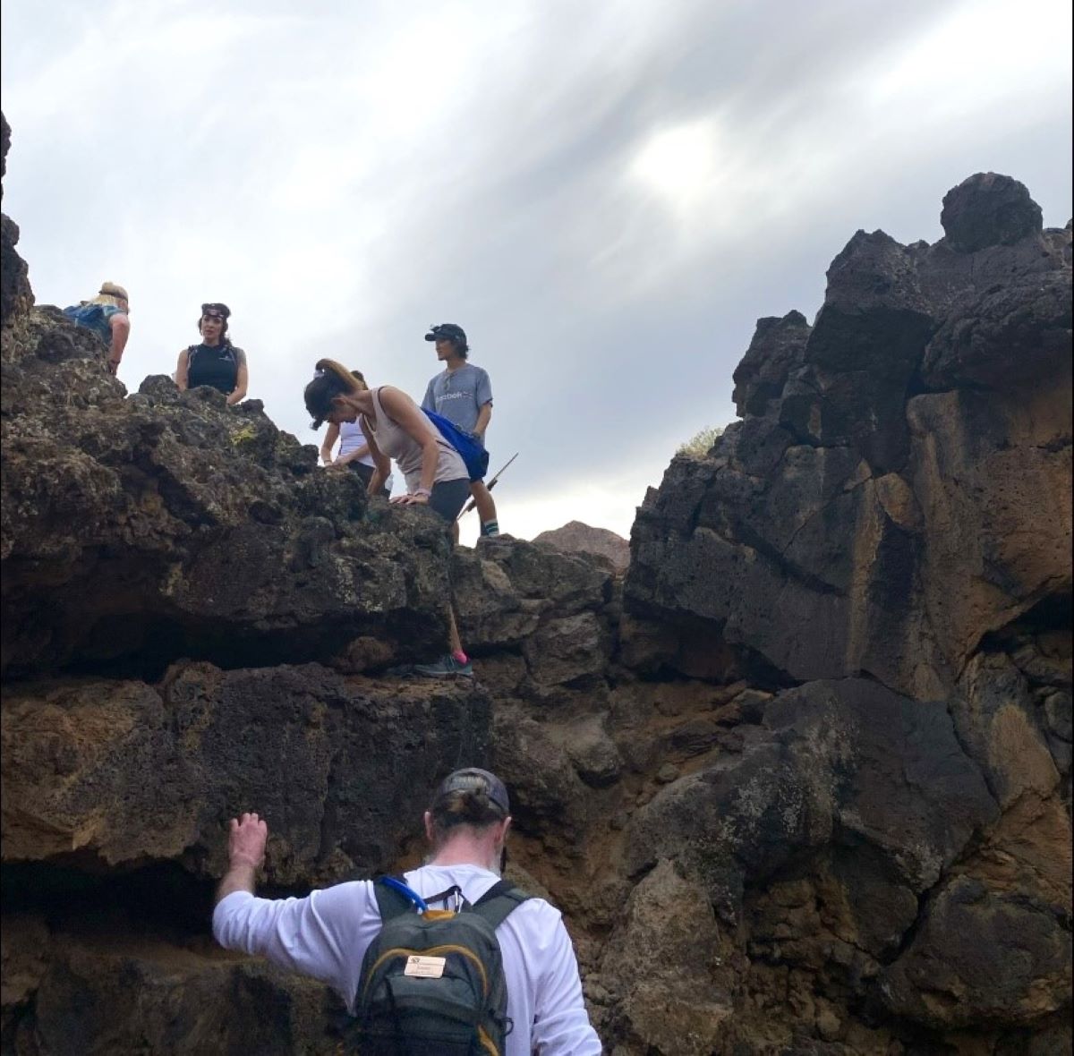 Sturdy hiking shoes are needed for rocky terrain in Snow Canyon State Park