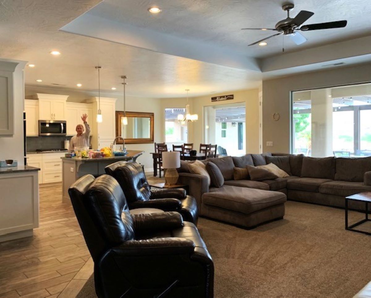 Inside of our accommodation at Zion Escape La Verkin