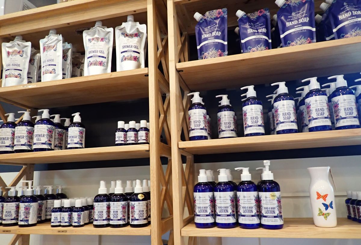 Lavendar products can be purchased in the gift shop at Brys Estate Vineyard on Old Mission Peninsula.