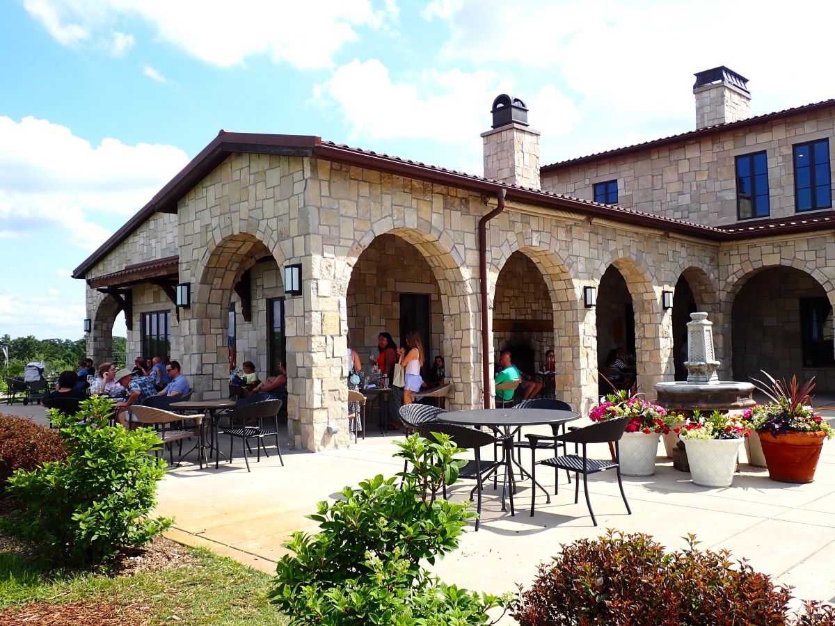 The patio at Mari Vineyards on Old Mission Peninsula in Travese City