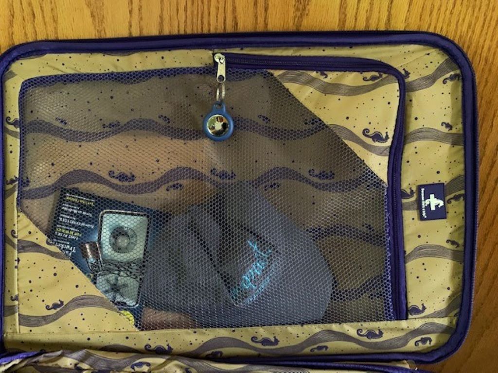 Apple AirTags can help keep track of your checked luggage.