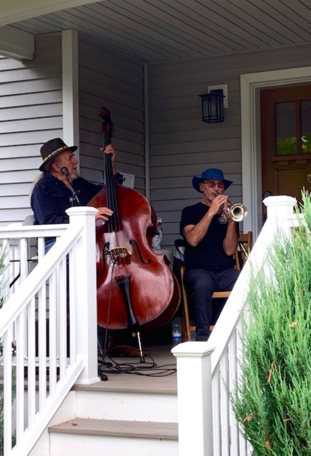 Musicians play on front porches during Traverse City's annual PorchFest celebration.