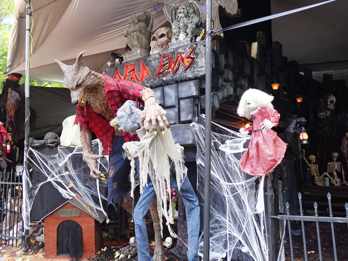 The Dead Ends On Spruce Street is an extravagant outdoor, walk-through Halloween display.