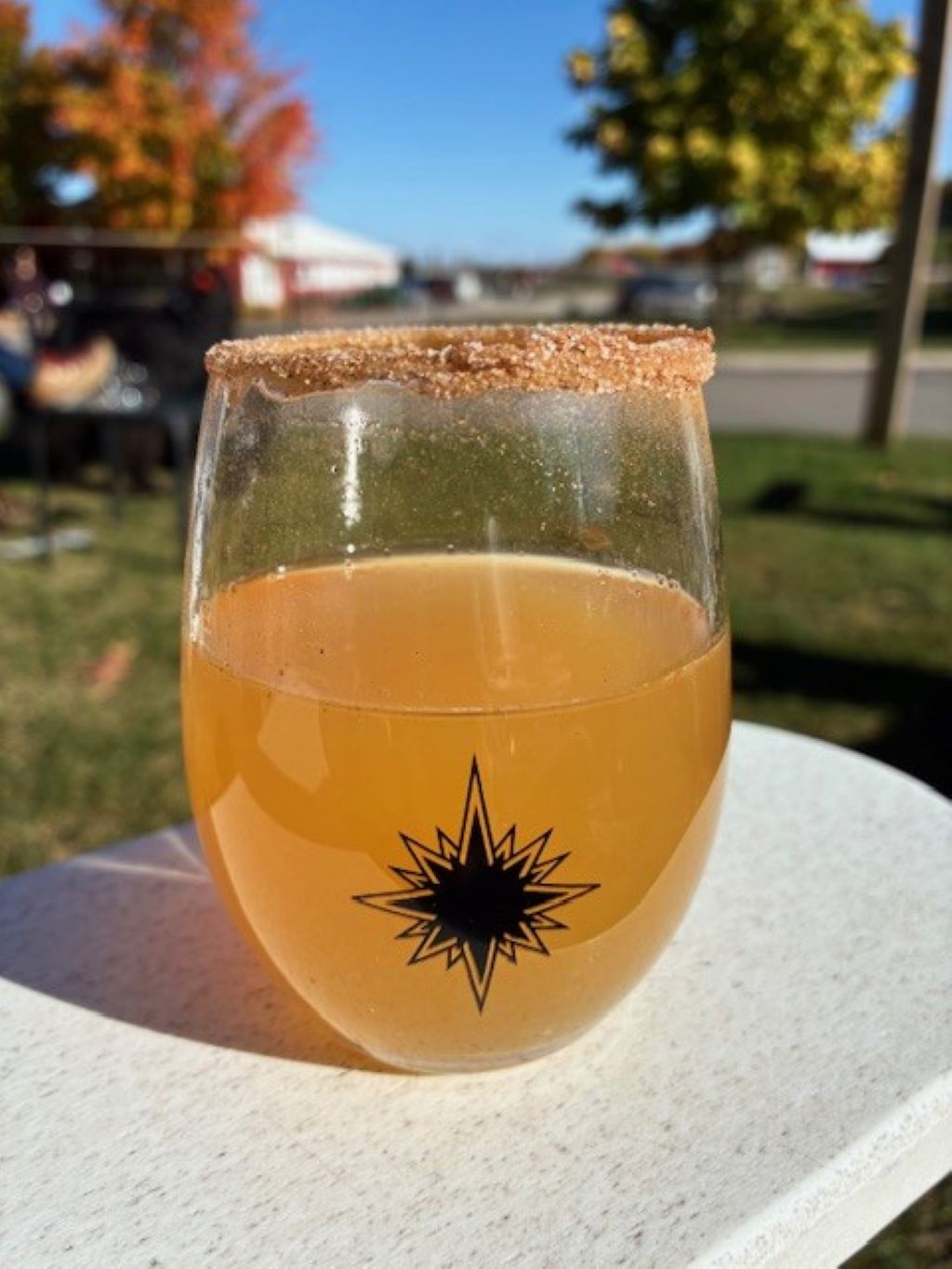 Enjoy a Cidermosa at Black Star Farms - one of their fall specialty drinks.