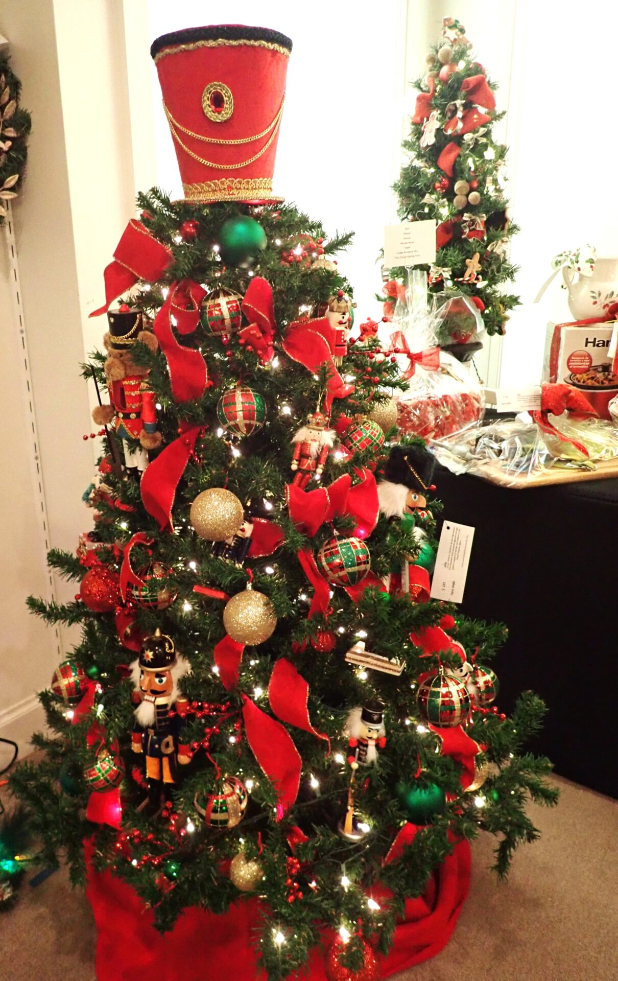 A Nutcracker tree on display in the Festival of Trees' Tiny Tree gallery.