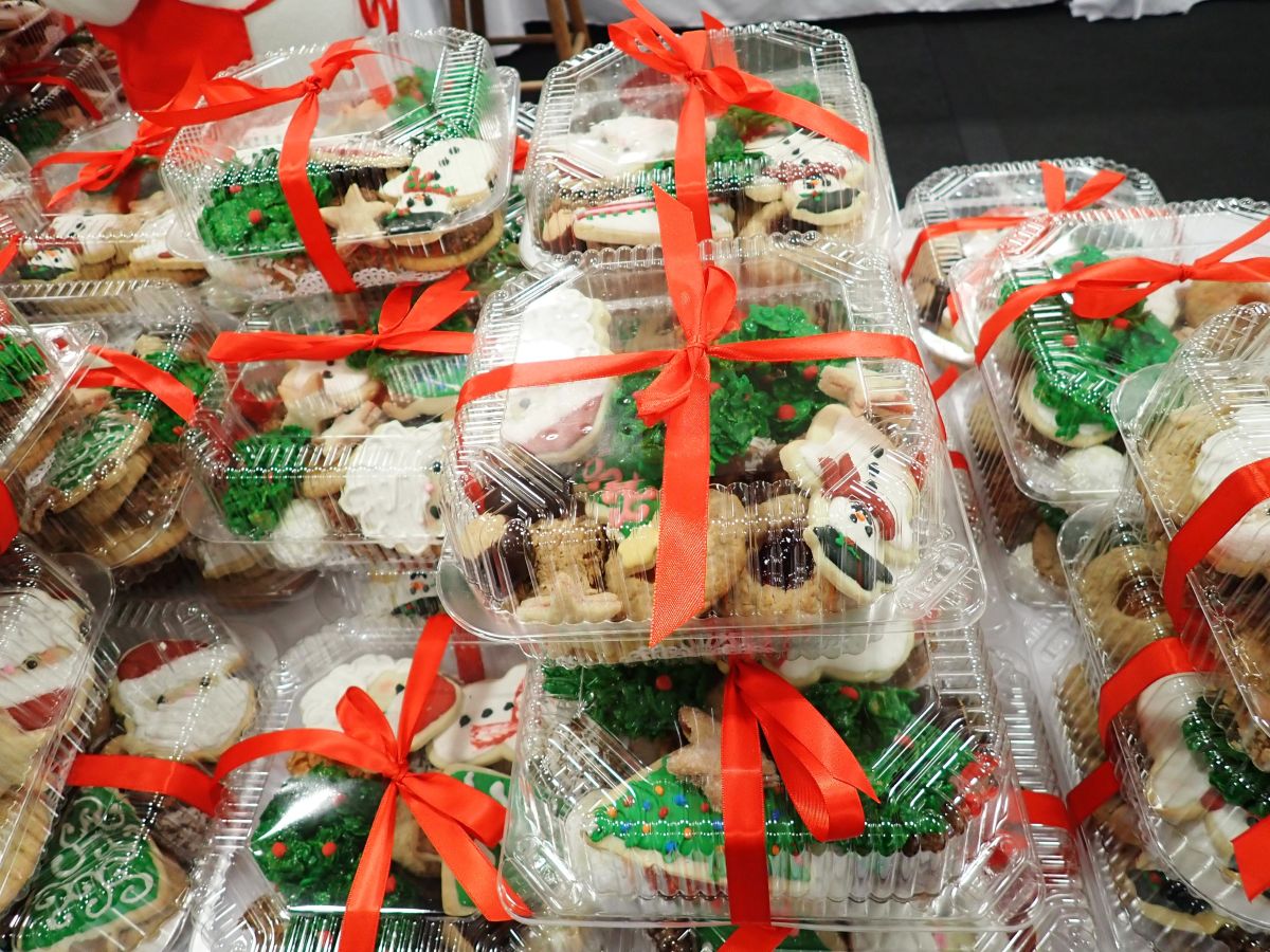 The Trinity Lutheran Church offers  pre-assembled variety packs of their holiday cookies during their annual Christmas cookie sale.