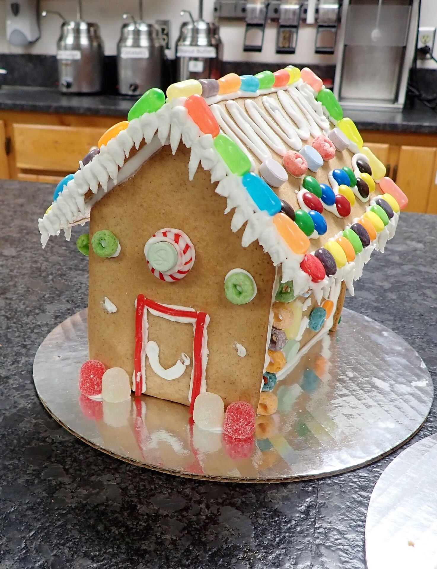 Decorate a gingerbread house at Moomer's Ice Cream in December