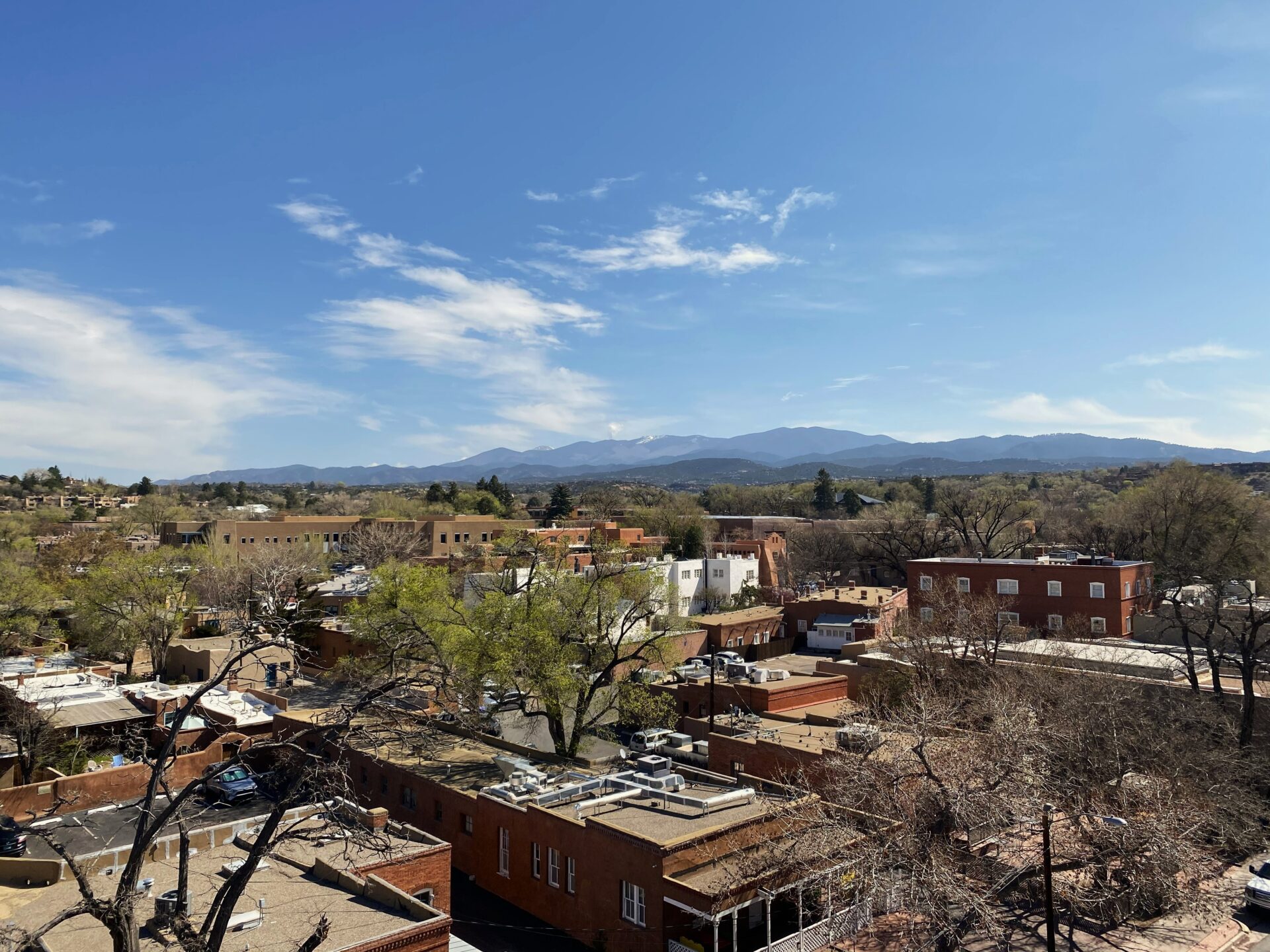 View of the mountains from Santa Fe