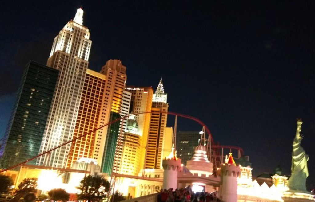 View of Las Vegas at night