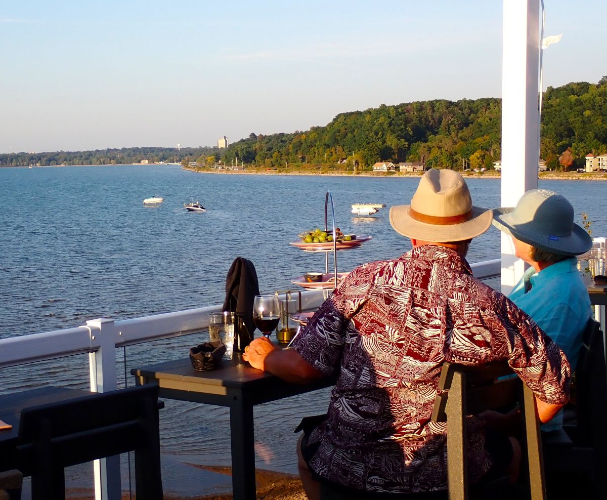 The Alexandra Inn is a great place to stay in Traverse City for those looking for a quieter venue with its own private beach and water access.