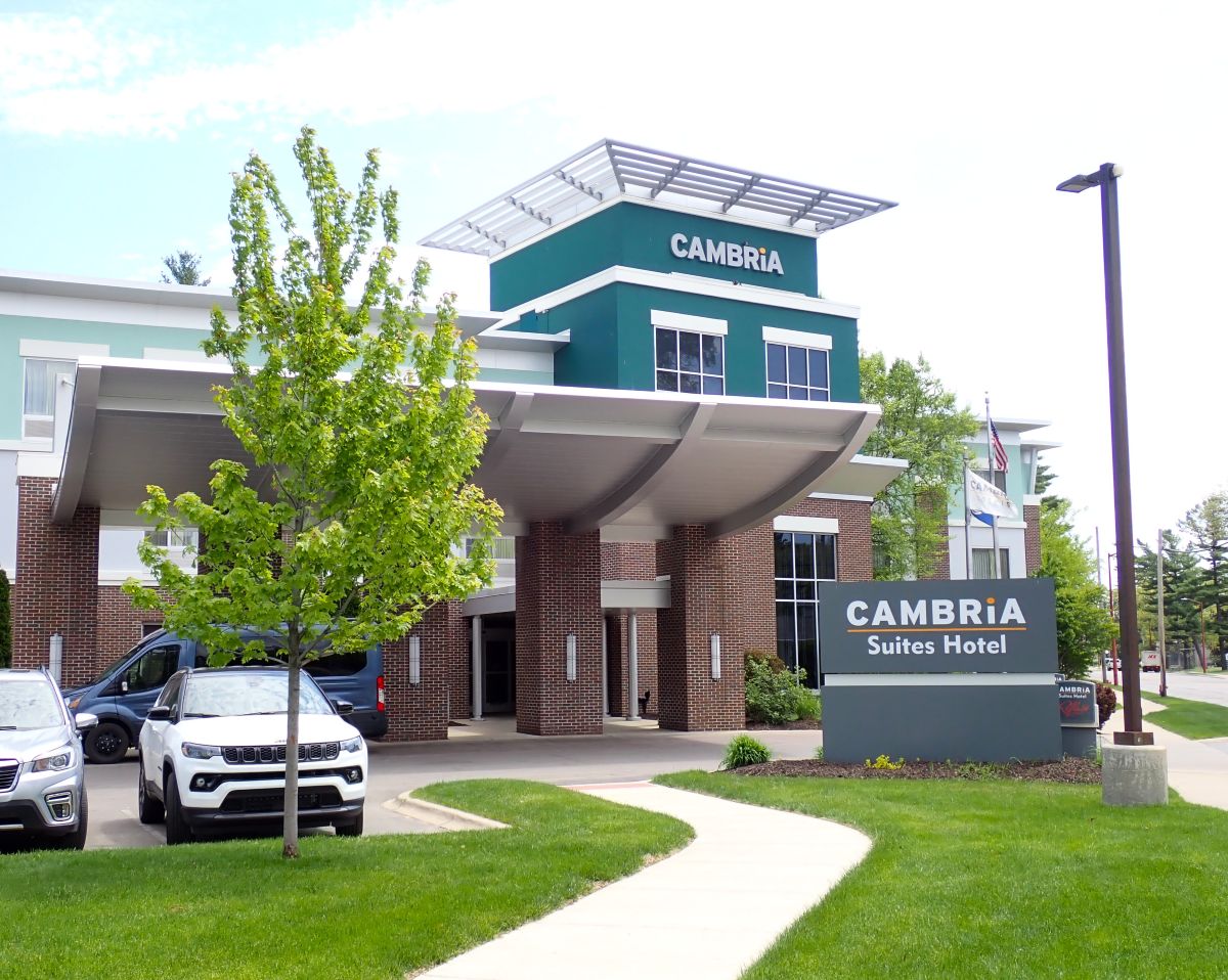 The Cambria suites Hotel is a comfortable place to stay just outside of downtown Traverse City, with easy access to the Old Mission Peninsula.