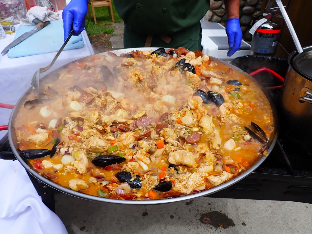 Paella on the Patio is one of our favorite events at Shady Lane Cellars along the Leelanau Peninsula Wine Trail.