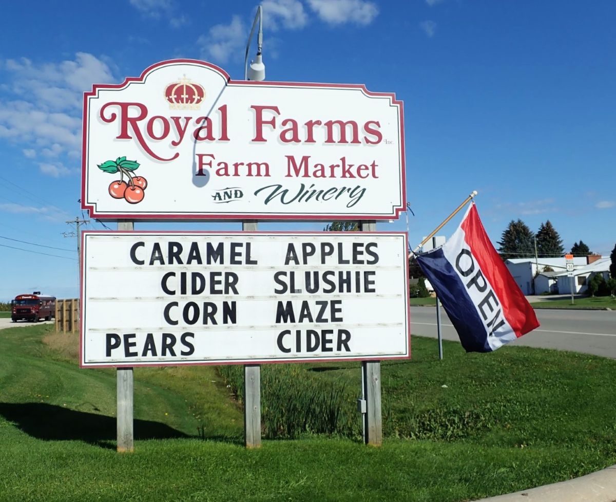 Visit Royal Farms Farm Market in the fall for  caramel apples, donuts, and fresh produce.