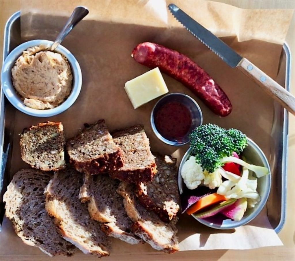 The charcuterie farm boards at Farm Club change with the seasons.