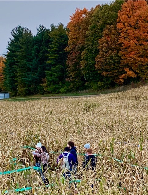 Looking for fall family fun? Make your way through the enormous corn maze at Jacob's Farm in Traverse City!